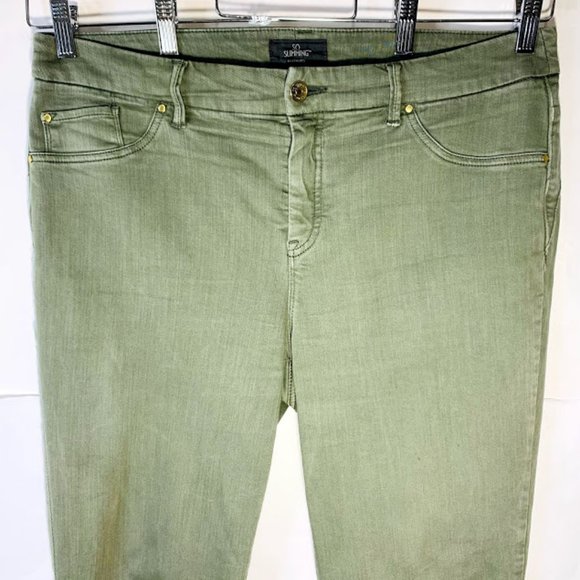 So Slimming by Chico's Stretch Jeans Gold Hardware - Picture 1 of 10